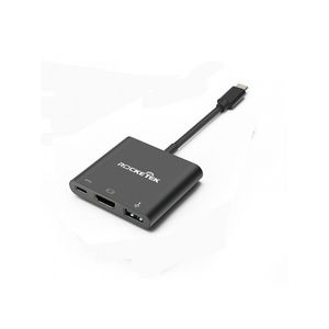 Adaptador Rocketek USB Tipo C a USB 3.0/HDMI/USB 3.1