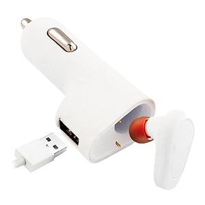 Cargador Usb P/ Auto + Auriculares Bt  Usb 2,1a  / Kservice