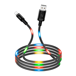 Cable De Datos Lightning iPhone Luz Led Con Control De Voz