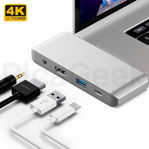 Adaptador Hub Usb-c 4 En 1 Hdmi 4k Usb Jack iPad Pro Air
