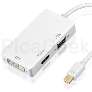 Cable Adaptador Mini Displayport Thunderbolt A Hdmi/vga/dvi