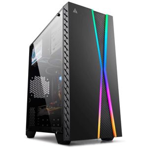 Gabinete Pc Gamer Pro 2020 Tiras Rgb Led Lateral Acrilico