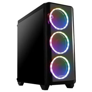 Gabinete Gamer Acrilico Y Cristal Transparente 3 Fan Rgb
