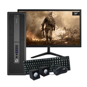 Pc Computadora Hp Quadcore A10 8gb 500gb Win10 + Monitor Led