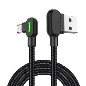 Cable Mcdodo 90° LED Micro USB 1.8m