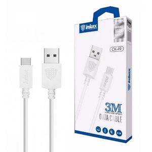 Cable Inkax Usb-c Tipo C A Usb 2.1a 3 Mts. Celulares Tablets