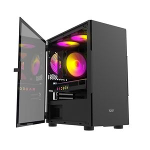 Gabinete Gamer Darkflash Neo 202 Negro Lateral Transparente