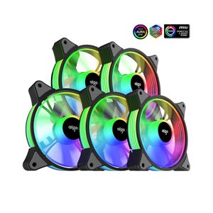 Kit Fan Rgb Gamer 5 En 1 Programable Aigo Ar12 Pro Argb