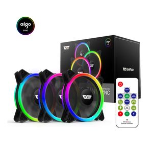 Kit Fanes X3 Programable Darkflash Ar12 Pro Argb + Control