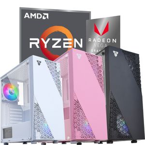 Pc Gamer Ryzen 5 5600 6 Nucleos 16gb Vega7 Fantech Colores