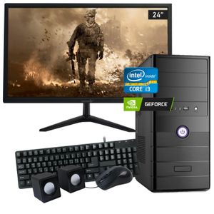 Pc Gamer Nuevo Core I3 8gb 240ssd 4gb Video + Monitor Fhd 24