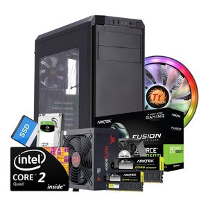 Pc Gamer Quad Core 8gb 240ssd+2tb Video Gtx1050ti 4gb Win10