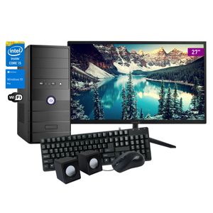 Combo Pc Core i5 16gb 240ssd Windows10 Original + Monitor 27