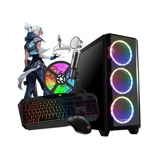 Pc Gamer Stream I3 8gb 120ssd+500gb Video Gt1030 + Combo Rgb