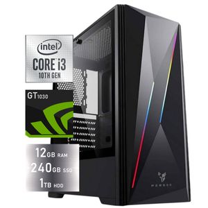 Pc Gamer Nueva Core I3 10ma 12gb 240ssd+1tb Video Gt1030 4gb
