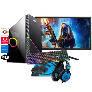Pc Gamer Completa Nueva Amd 3000g Vega 3 + Monitor + Combo