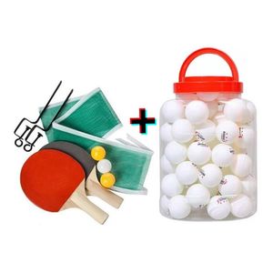 Set De Ping Pong + 60 Pelotas De Repuesto Muy Buena Calidad