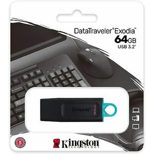 Pendrive 64gb Kingston Exodia 3.2 Datatraveller
