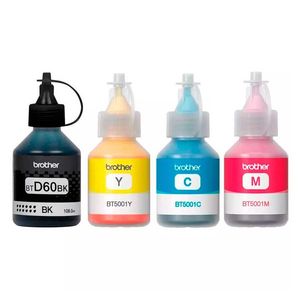 Pack de 4 Botellas de Tinta Brother para T310/T510W/T710W