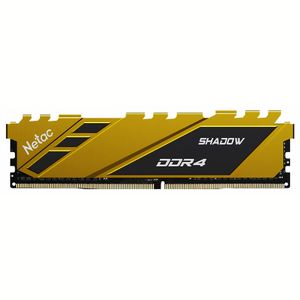 Memoria RAM 8Gb DDR4 3200mhz Netac Shadow C16 PC - Amarillo