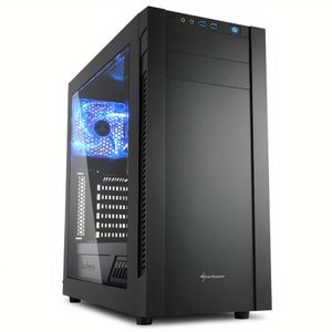 Gabinete Gamer Sharkoon S25-W ATX Negro, 3 Vent. + Ventana