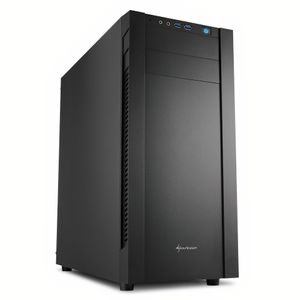 Gabinete Gamer Sharkoon S25-V ATX Minimalista, Negro, Metal