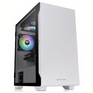 Gabinete Micro Thermaltake S100 TG Vidrio Templado, Blanco