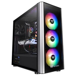 Gabinete Tt Level 20 MT ARGB 4 Vent. Vidrio Templado, Negro