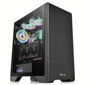 Gabinete Gamer Thermaltake S300 TG Vidrio Templado, Negro