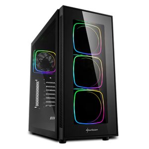 Gabinete Gamer Sharkoon TG6 Pro, 4 Vent. Argb, Vidrio Temp.