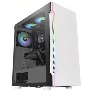 Gabinete RGB Thermaltake H200 TG - Vidrio Templado, Blanco