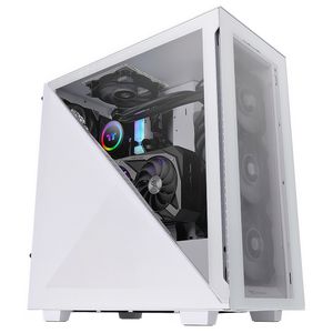 Gabinete Thermaltake Divider 300 TG, Vidrio Templado, Blanco