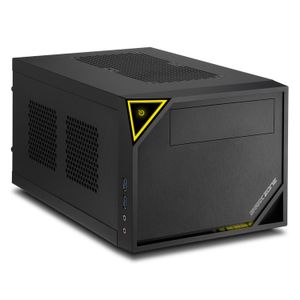 Gabinete Gamer Sharkoon Shark Zone C10 Mini-itx Metal, Negro