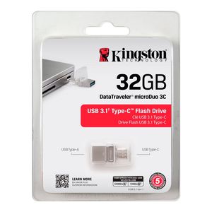 Pendrive Kingston Datatraveler Microduo 3C 32 Gb (USB Y USB-C)
