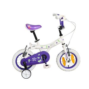 BACCIO Bicicleta MYSTIC rodado 12 Blanco con Violeta