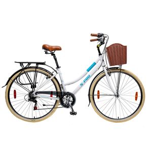 S-PRO Bicicleta STRADA Lady DLX rodado 28 Blanca de paseo