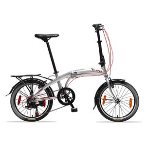 S-PRO Bicicleta Plegable CLIPPER Plata Silver