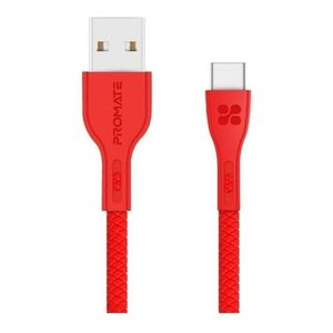 Cable Usb C Carga Rapida 3a 1,2m Samsung Huawei Rojo Backup