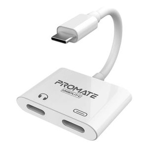 Adaptador Usb C A 2 Puertos Usb C Audio /pd 15w Carga Backup