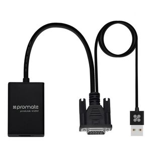 Adapatador De Vga A Hdmi Con Cable Usb 1.65gbps Backup
