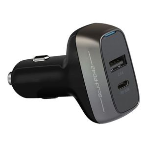 Cargador Celular Auto Carga Rápida 30w Usb-c Pd +usb Backup