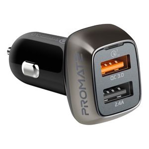 Cargador Celular Auto Carga Rápida 30w Usb Qc3.0 +usb Backup