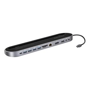 Hub Usb-c 12 En 1 Hdmi Pd Usb-c Usb3.0 Usb Sd Lan Aux Backup