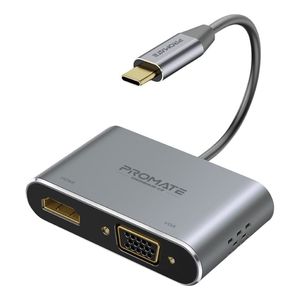 Adaptador Usb C A Hdmi 4k Vga P/ Notebook Cel Tablet Backup