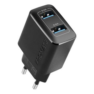 Cargador Carga Rápida 12w 2 Usb 2.4a Biplug Bk Backup