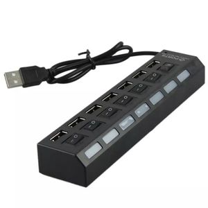 Zapatilla Usb 7 Puertos Hub Carga Y Datos Pc Notebook