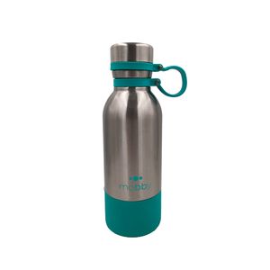 Botella A.inox 500ml D/pared Silicona Turq Mobby
