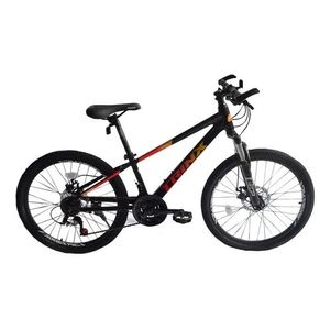 Bicicleta TRINX M114 NEGRO/ROJO/ANARANJADO RODADO 24