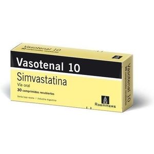 Vasotenal 10 Mg 30 Comprimidos