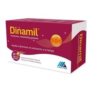 Dinamil 30 Cápsulas - Vitaminas + Minerales + Ginseng